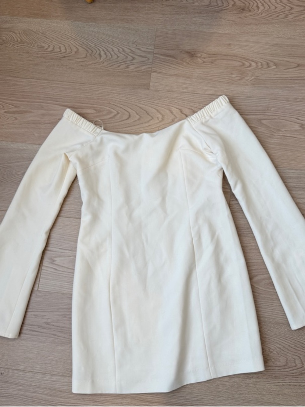 Sophie Rue Ivory Long-Sleeve Mini Dress